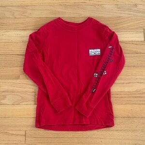 Vineyard Vines Red Long Sleeve Kids Tee